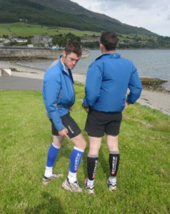 Coach STL wearing Compress socks available from Gotri.ie
